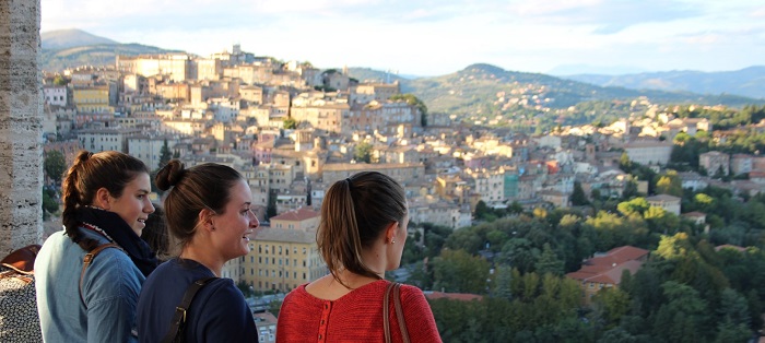 Students in Perugia